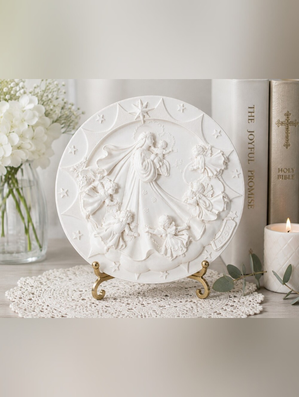 Vintage 1998 Roman Inc. FARO Millennium Plate "Joyful Promise" Religious Collect